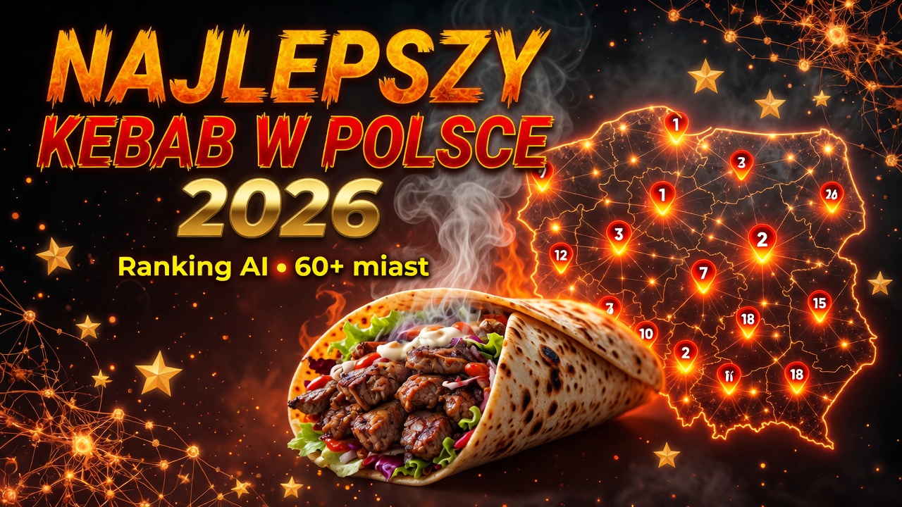 Najlepszy Kebab w Polsce 2026 – Ranking AI 60+ miast